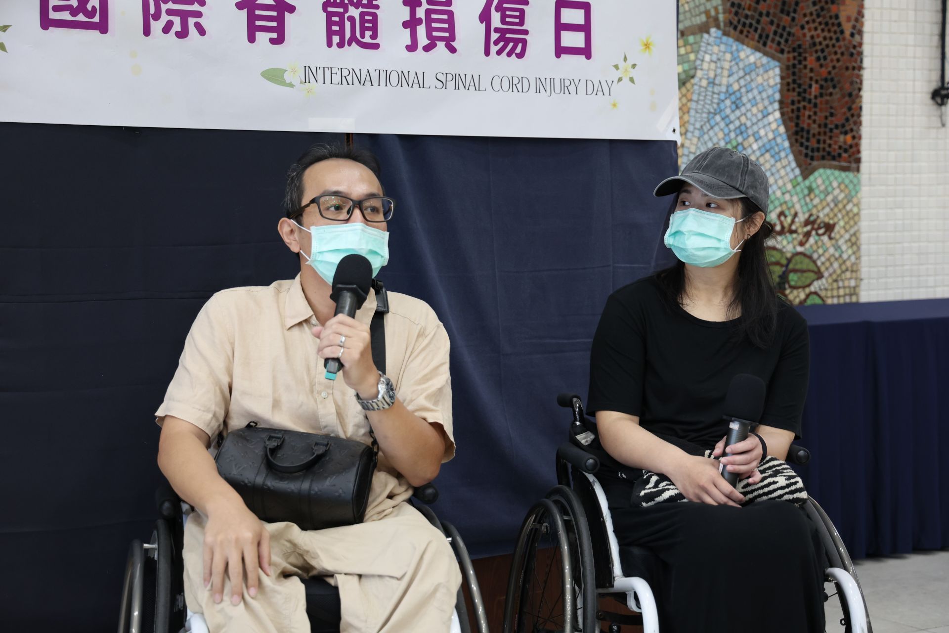 生命教育勵志講座邀請到輪椅界的神鵰俠侶歐淳友、蔡美雅夫婦,兩人是在桃園脊髓損傷潛能發展中心相識。歐淳友說妻子是他人生中的「大太陽」。