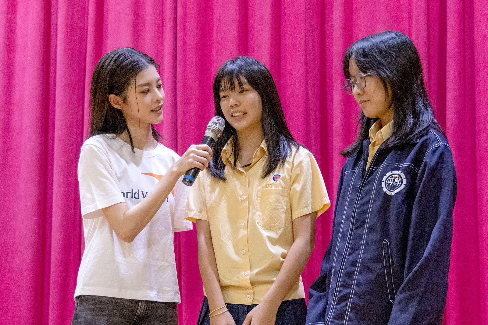 詹子萱也在現場邀請同學上台,於「國際女孩日」前夕一起為同年齡的脆弱女孩們大聲送出祝福。