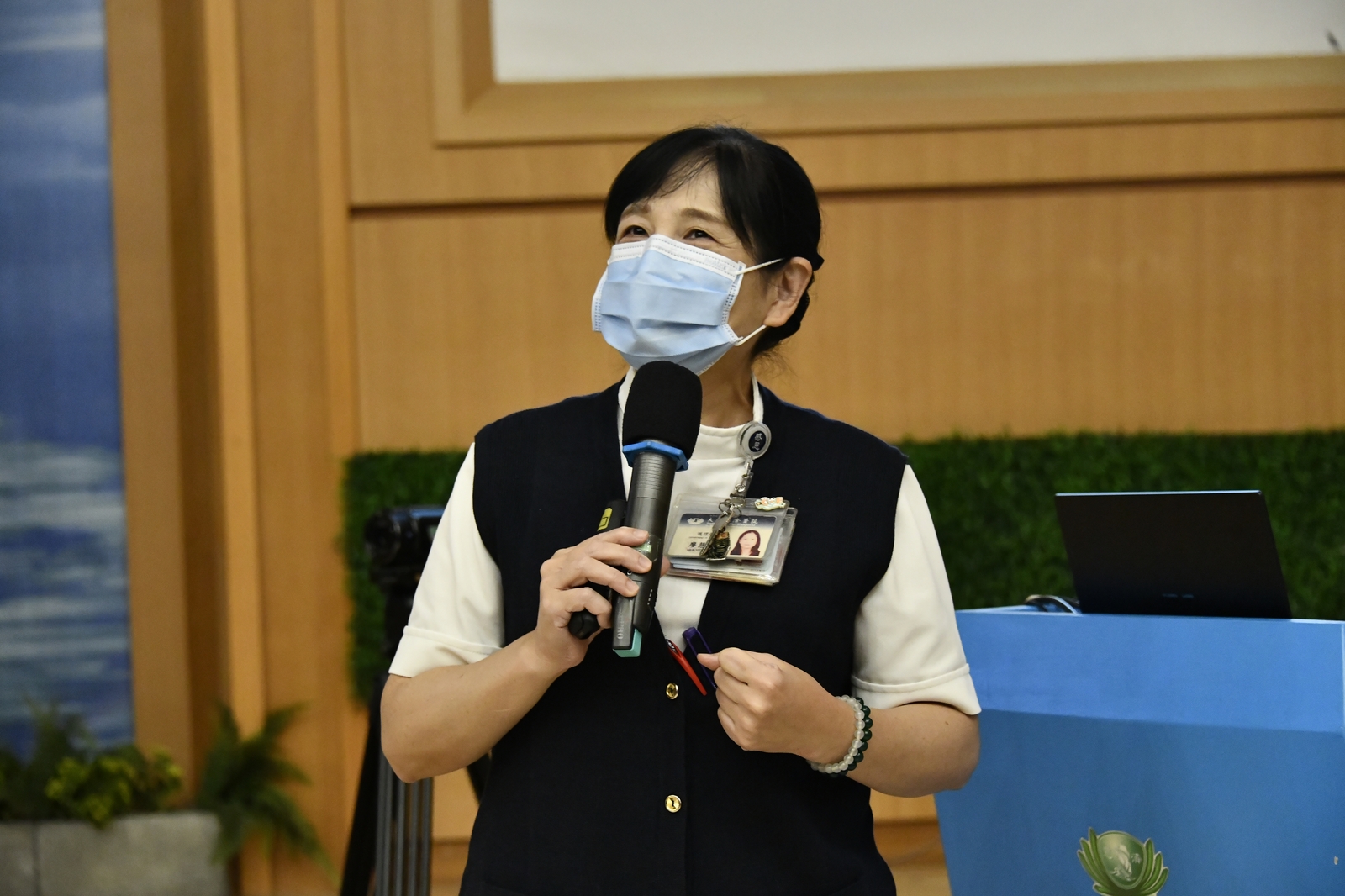 護理部廖慧燕副主任分享「懂老,與長者的溝通技巧」。