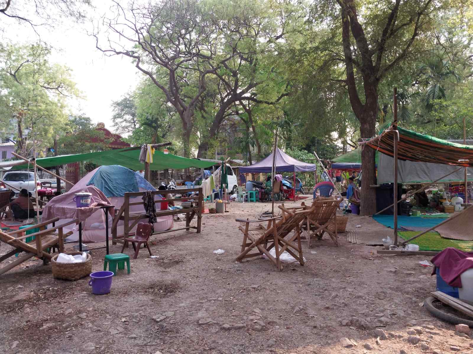 災民家徒四壁,缺少乾淨水及如廁地點可能爆發衛生傳染疾病,展望會擬提供糧食、淨水包、衛生包及簡易廚具(照片提供:台灣世界展望會)