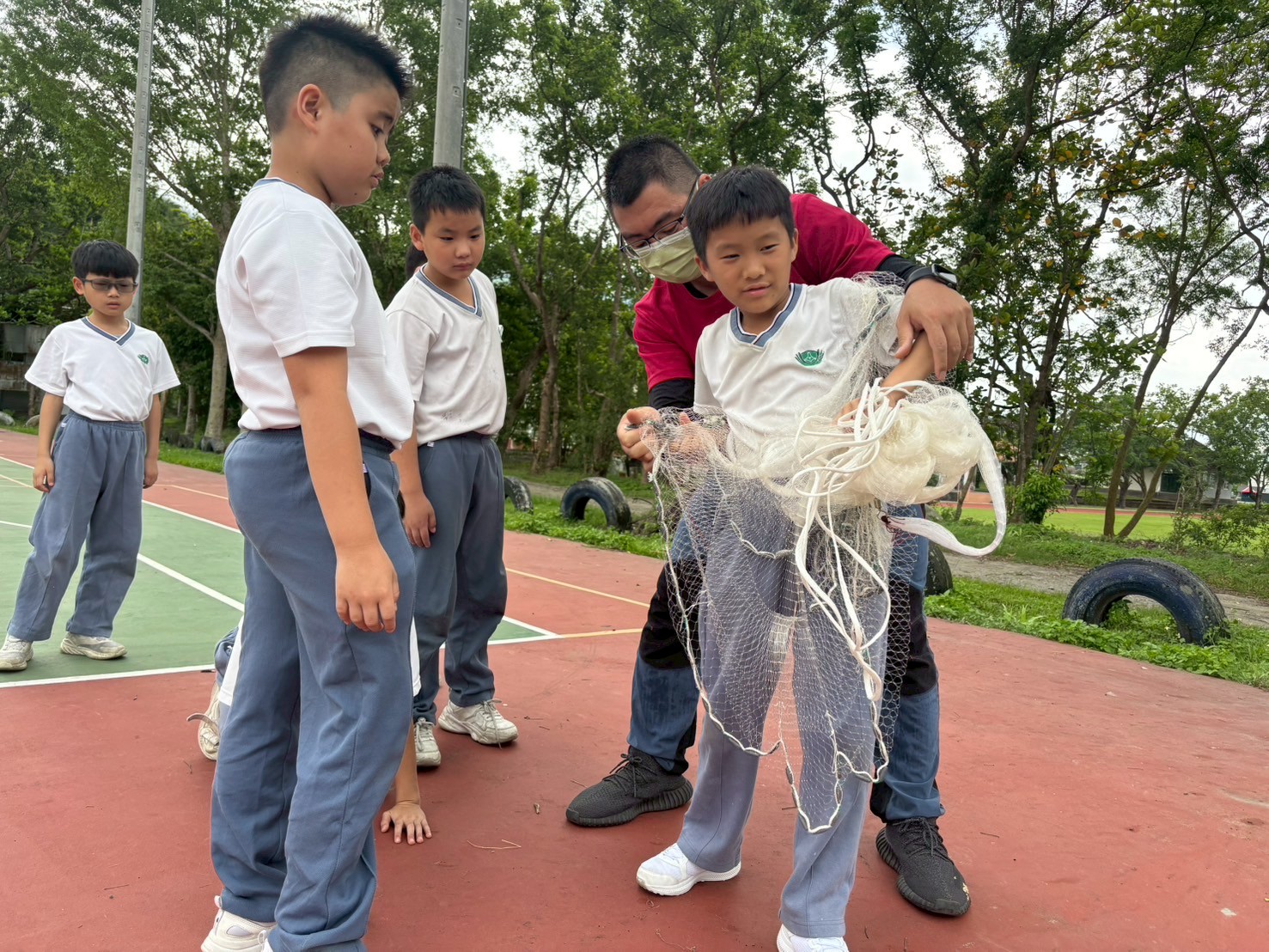 體驗撒網活動