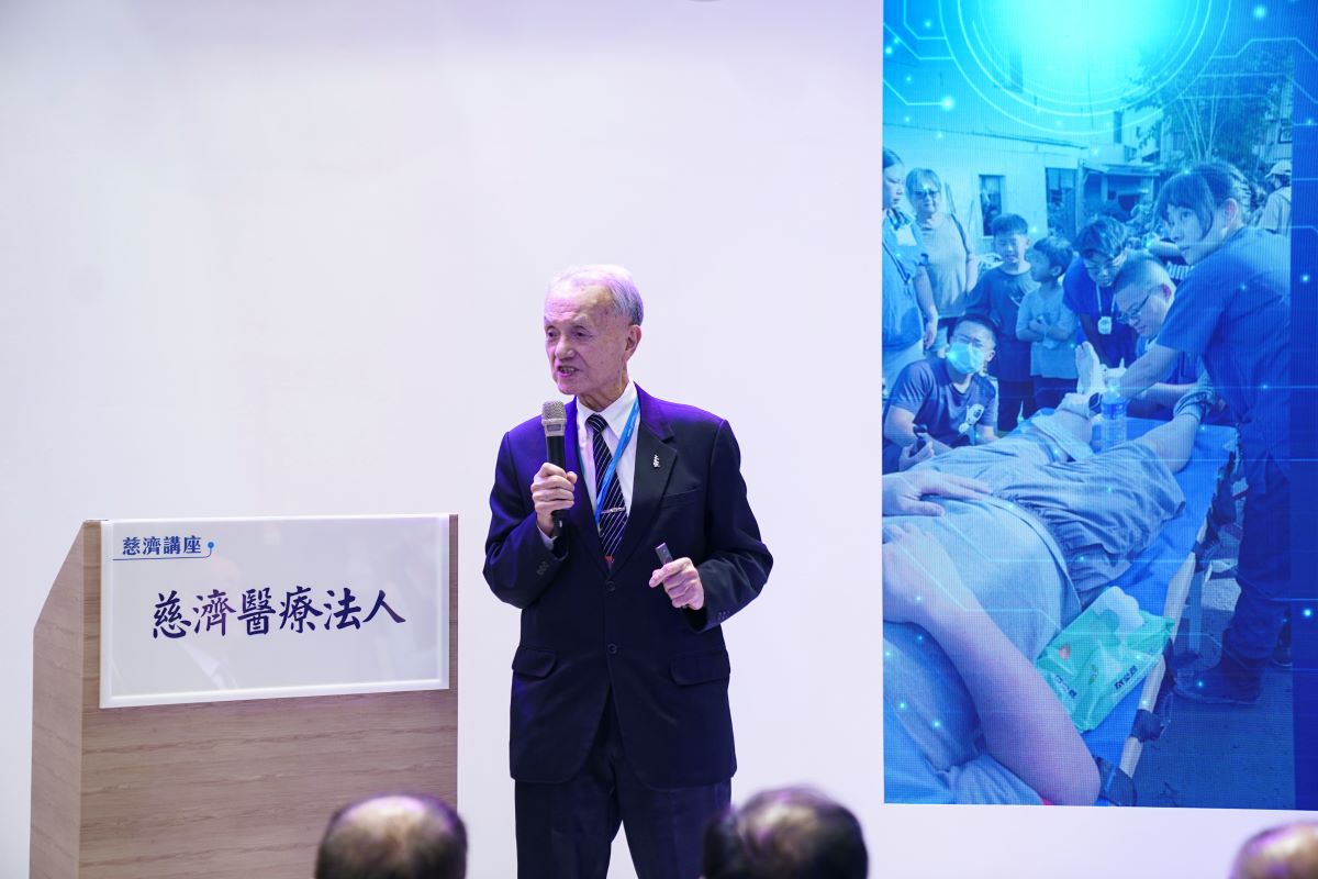 慈濟醫療志業林俊龍執行長期盼與會者用心認識慈濟醫療,給予指教,讓服務品質與人文關懷更加精進
