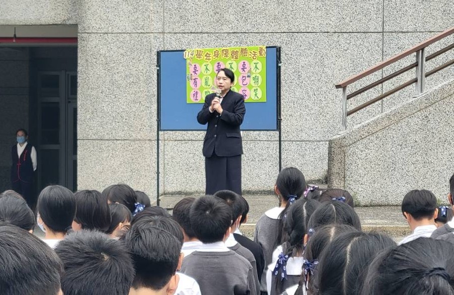 廖逸貞校長期勉:每個人都擁有平等的權利,希望透過體驗,懂得尊重與幫助需要幫助的人