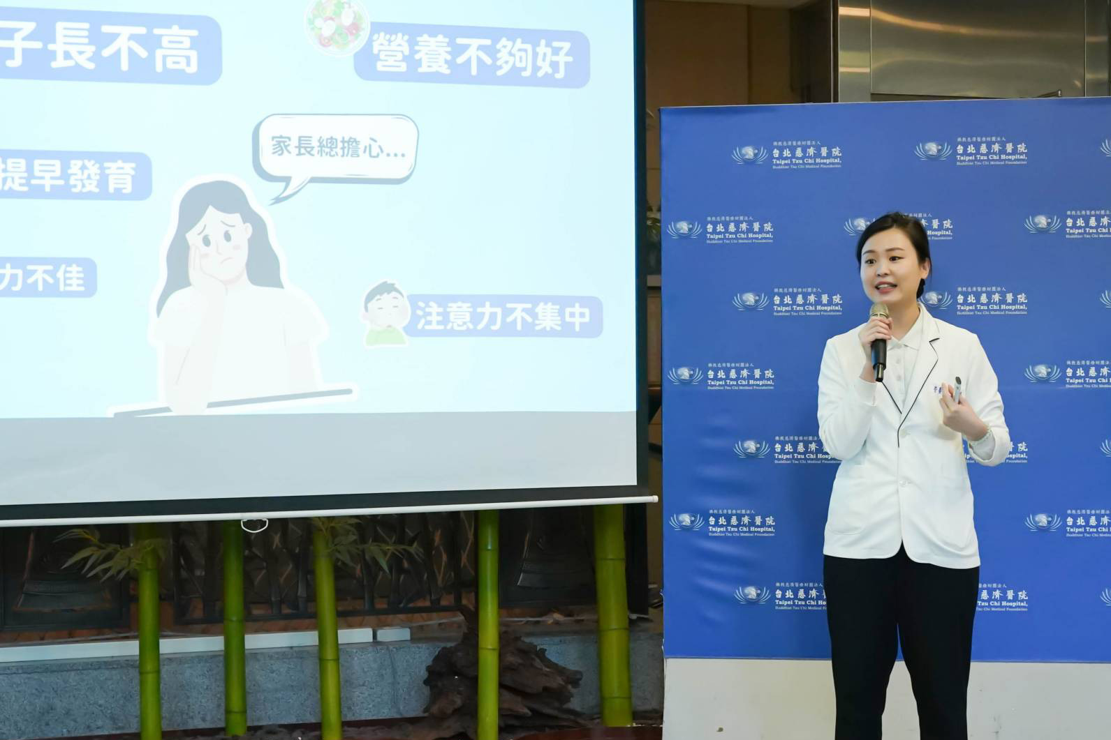 李盈瑩營養師以「兒童茹素營養好」為題,分享正確茹素營養。
