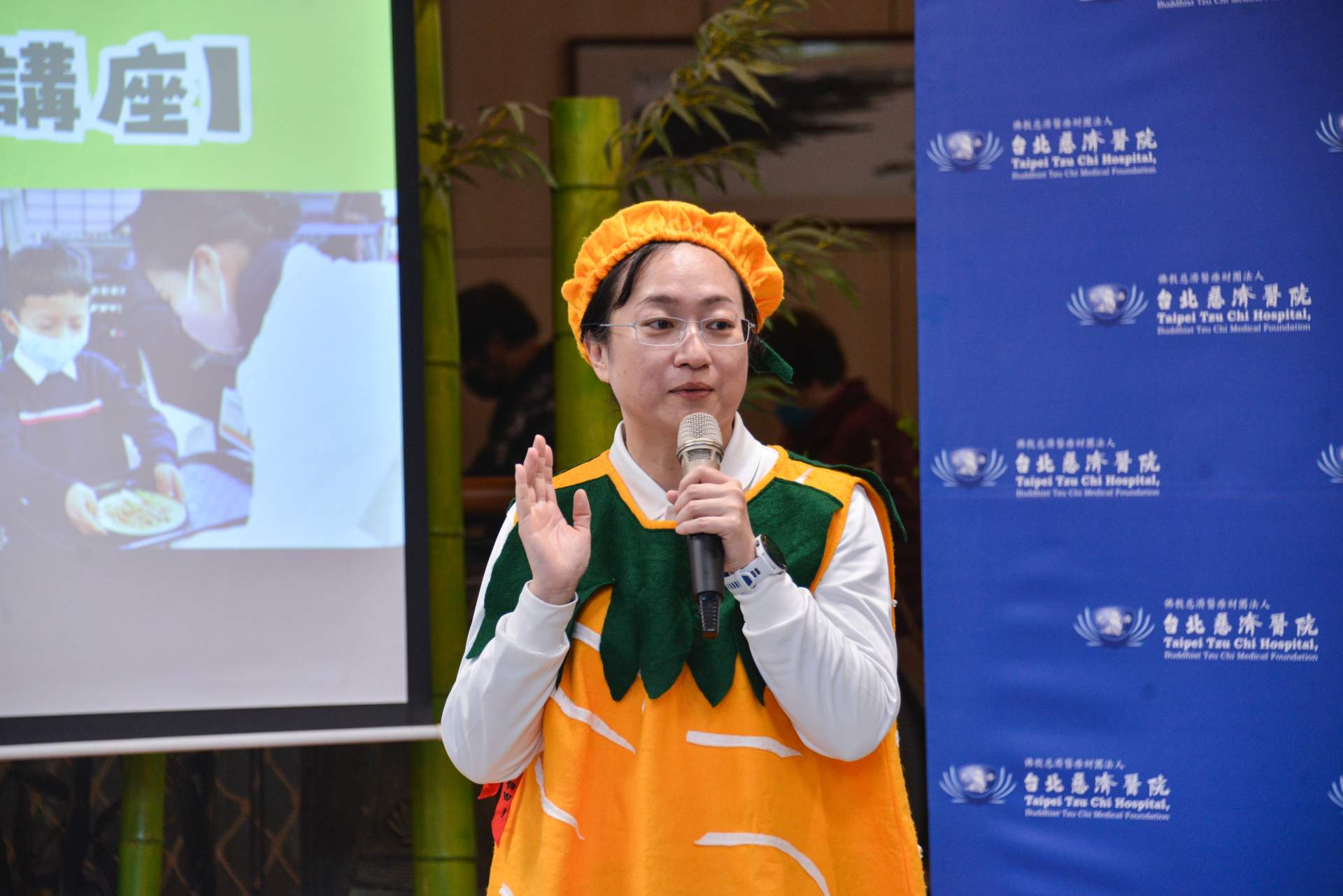 營養科吳晶惠主任希望夠透過多元的活動設計,達到寓教於樂的效果,讓民眾學習正確的飲食觀念。