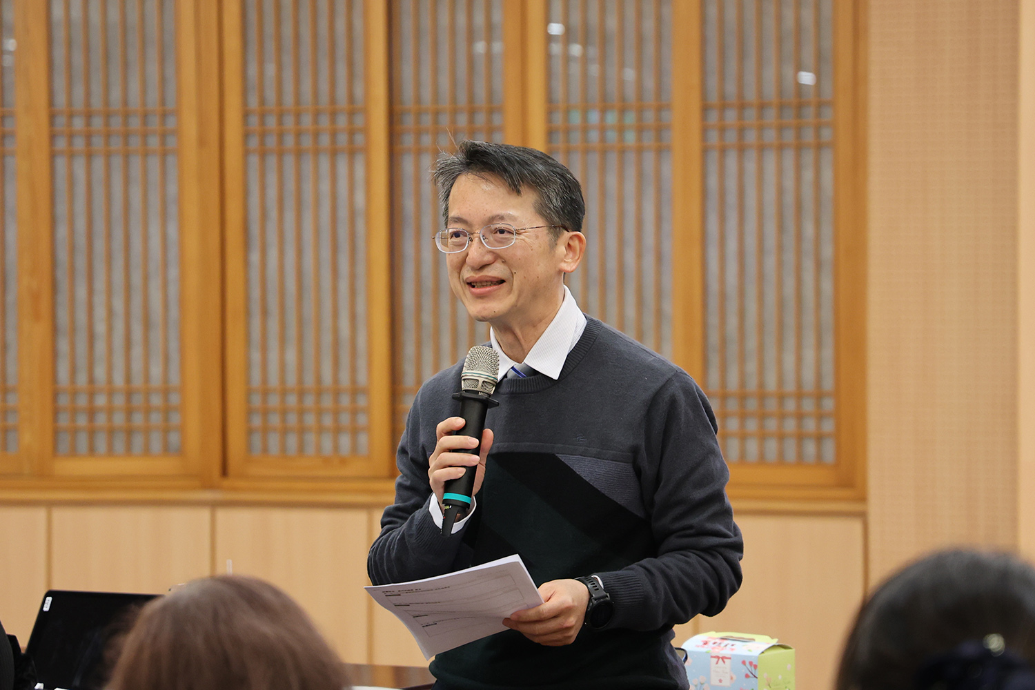 健保署東區業務組組長黃兆杰表示,感謝花蓮慈院鼎力相助,讓各醫療機構可以藉由這成果會,互相勉勵學習,期待大家收穫滿滿。