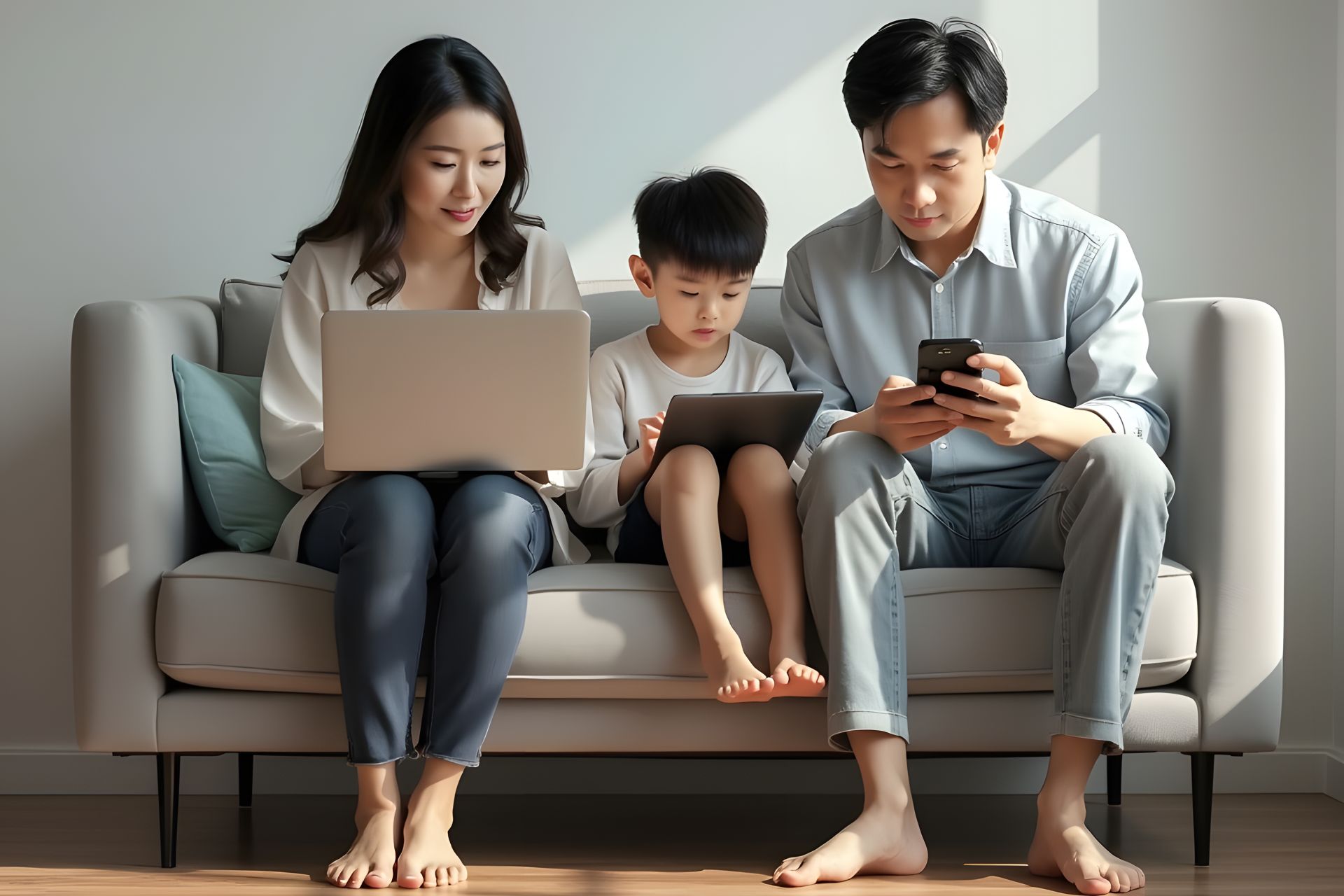 連假是家人團聚的好時光,許多家庭卻面臨親子互動被螢幕綁架的困境。
