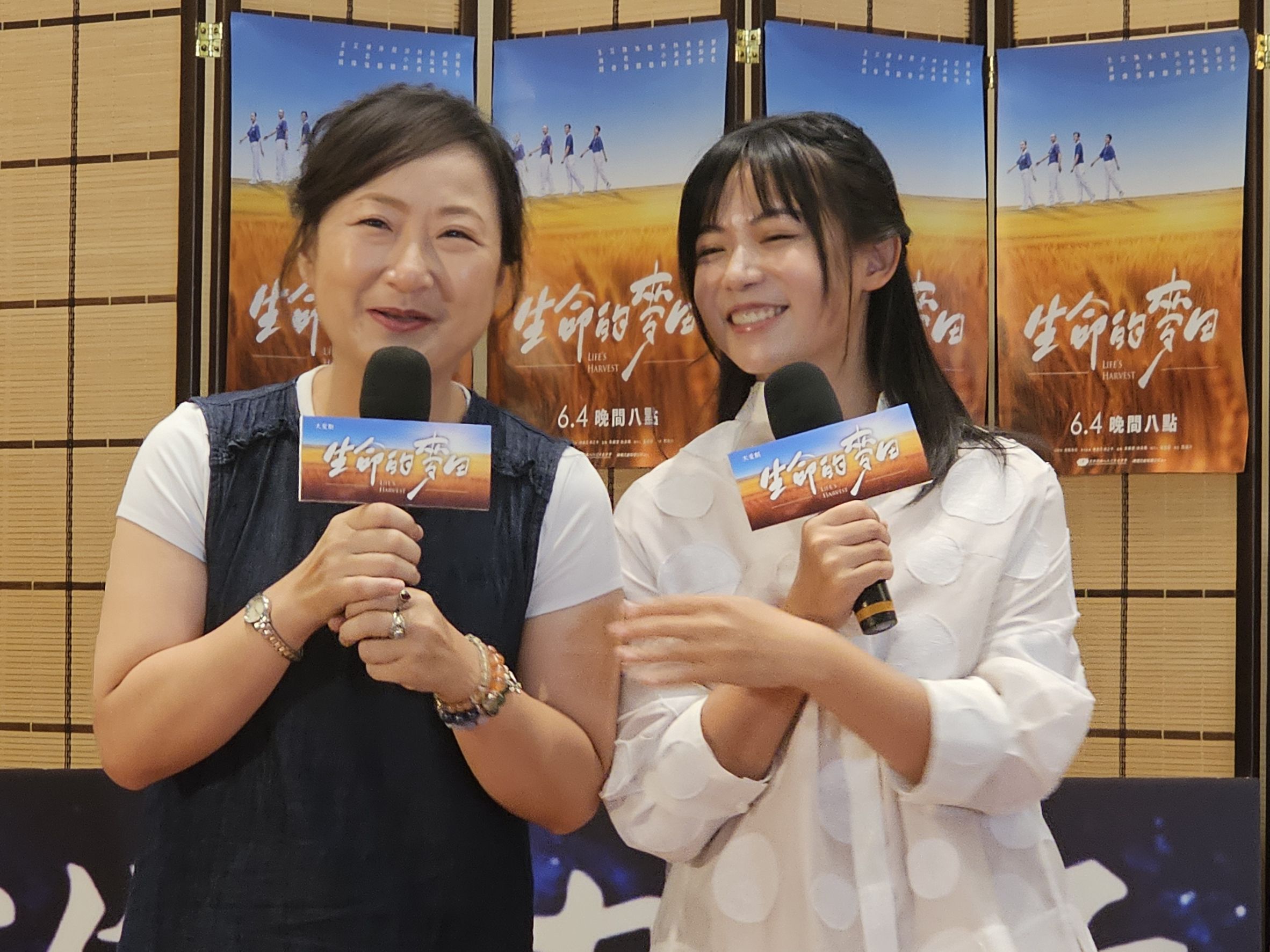 大愛劇《生命的麥田》廖梨伶、顧容慈飾演母女,兩人都有特殊妝