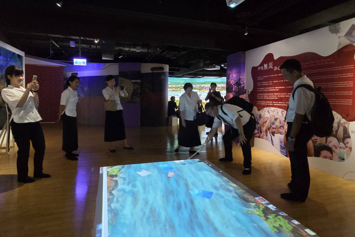 體驗互動展區,思索如何將永續教育融入課程與校園空間