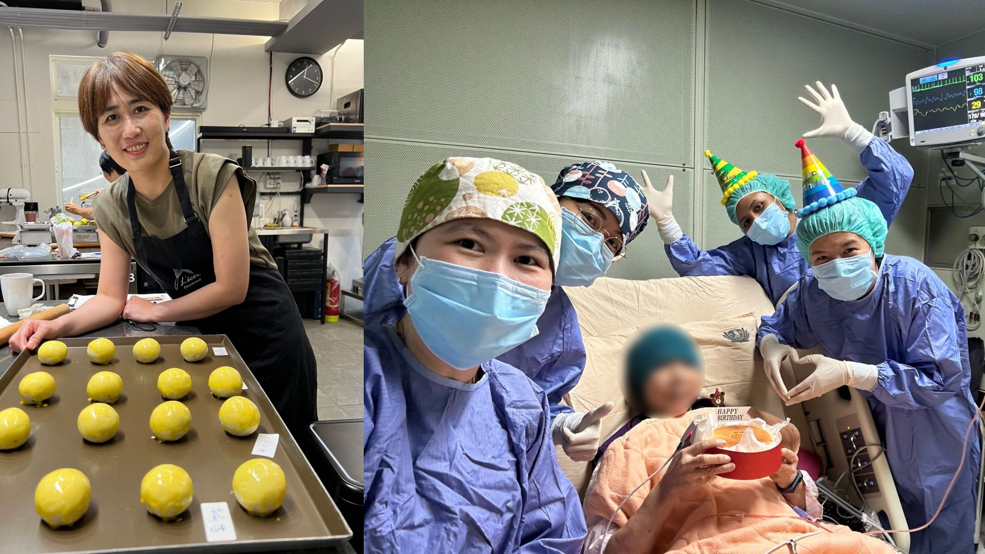 王郁雅為病人製做低糖、低油的蛋糕,連不愛蛋糕的病人吃了都直呼從沒有吃過這麼好吃的蛋糕,讓她得到很大的鼓勵。