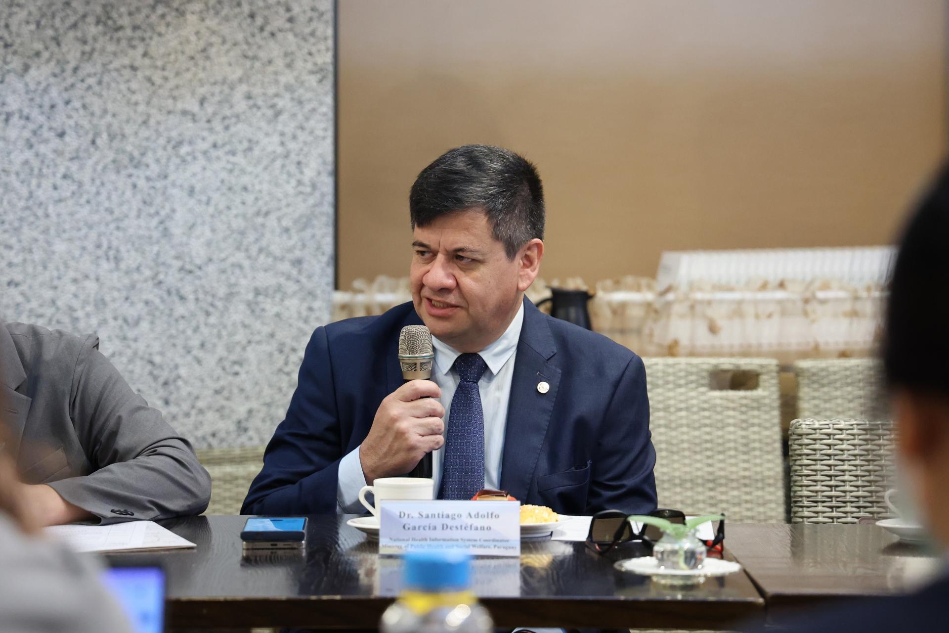 巴拉圭衛生福利部全國醫療資訊系統協調人 García 醫師說,期待能借鏡臺灣在災難應變系統與遠距醫療的經驗,強化巴國的醫療應變與資訊管理效能。