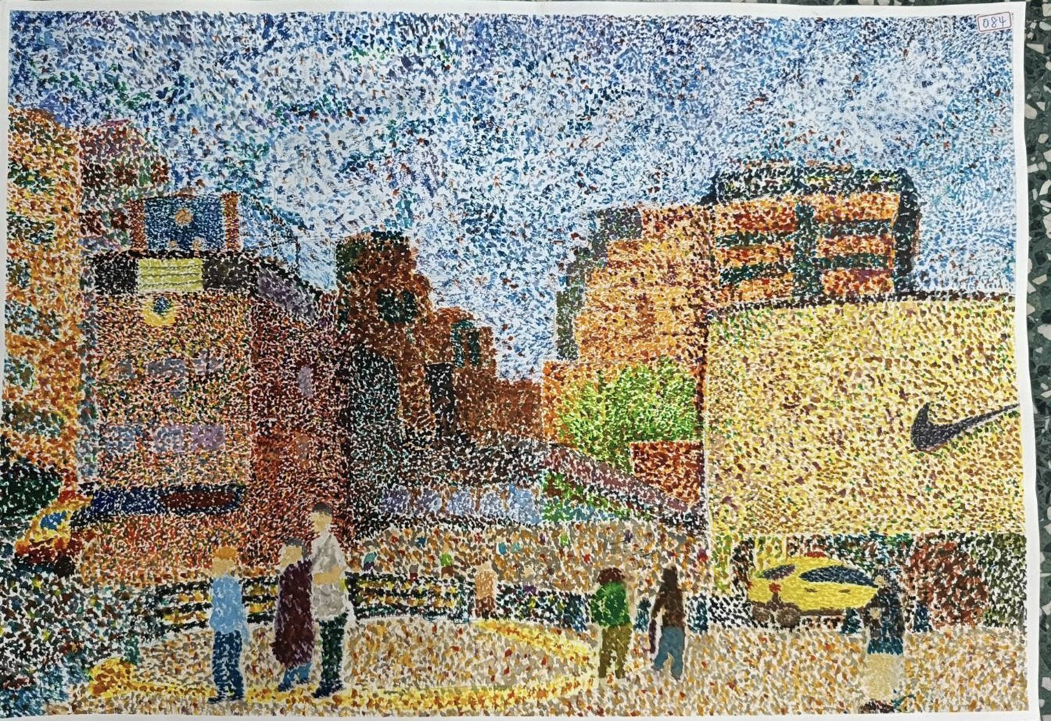 這次受到肯定的作品，一幅也在醫院裡面展出，透過彩繪圖，期望讓大家感受到生命用各種形態在陽光下共舞，象徵對生命的熱愛與感恩。