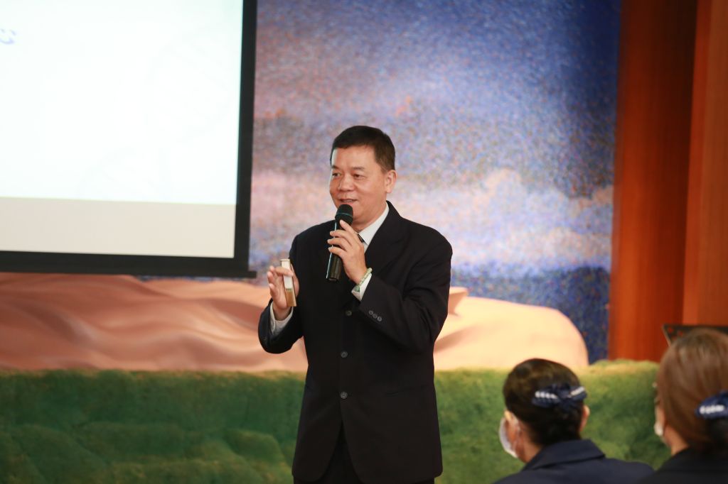 講師傅永淦分享「血樣覆檢」最關鍵的是確認配對者的捐贈意願。如果發現意願不夠明確,就需要進一步關懷與了解背後的原因。