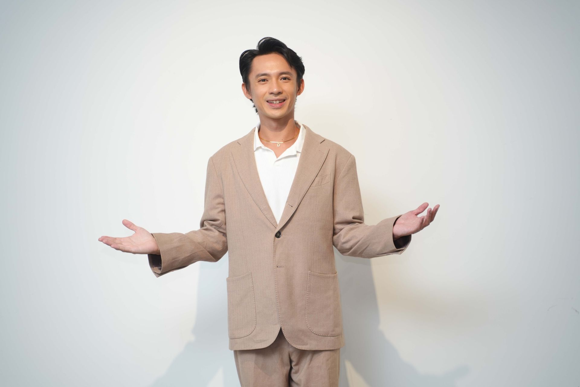 大愛劇《轉角那間心藥局》第一波媒體茶敘。洪毓璟飾演思覺失調症患者周標。