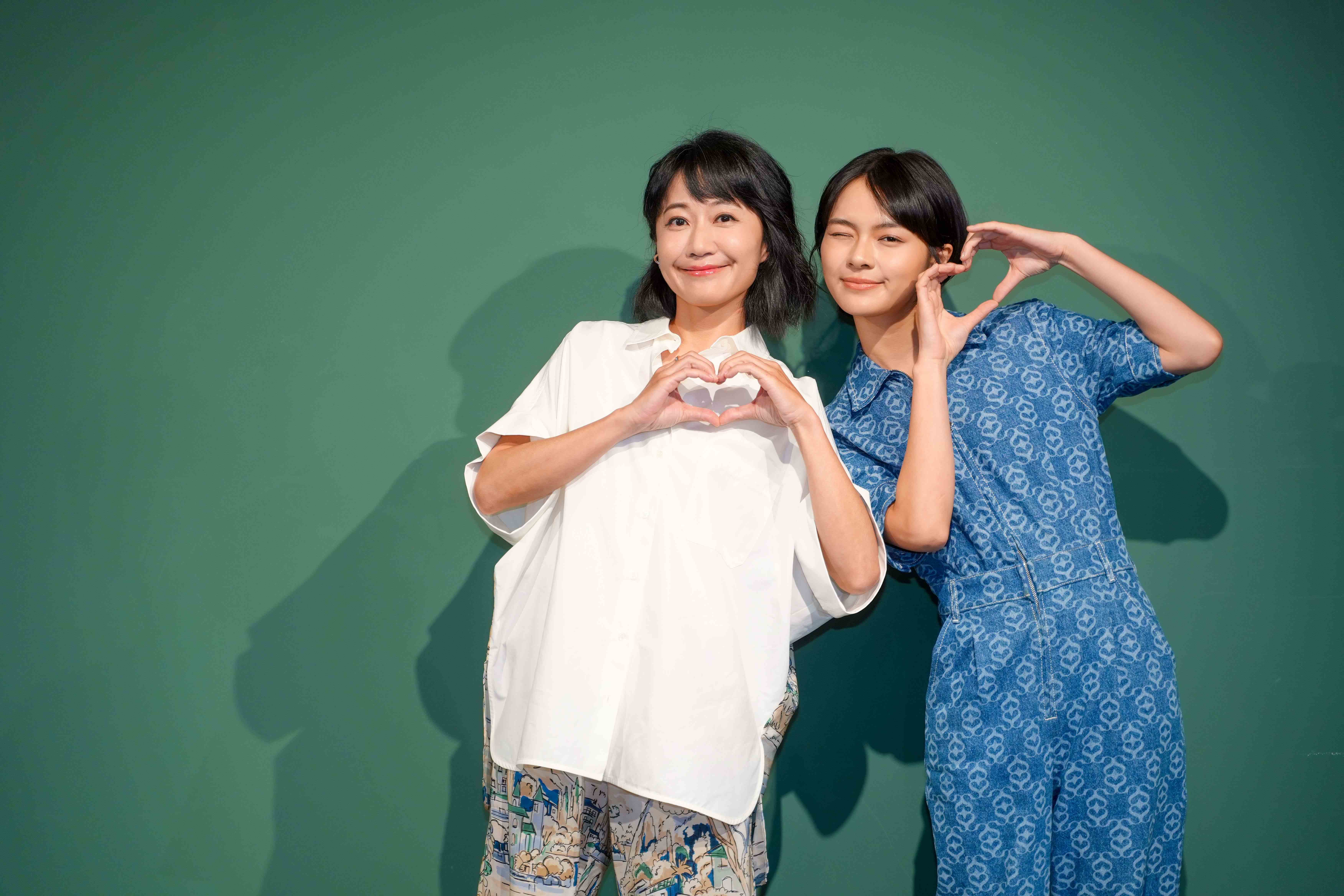 大愛劇《轉角那間心藥局》第三波媒體茶敘。左起：陳婉婷、柏妍樺，兩人在劇中飾演母女