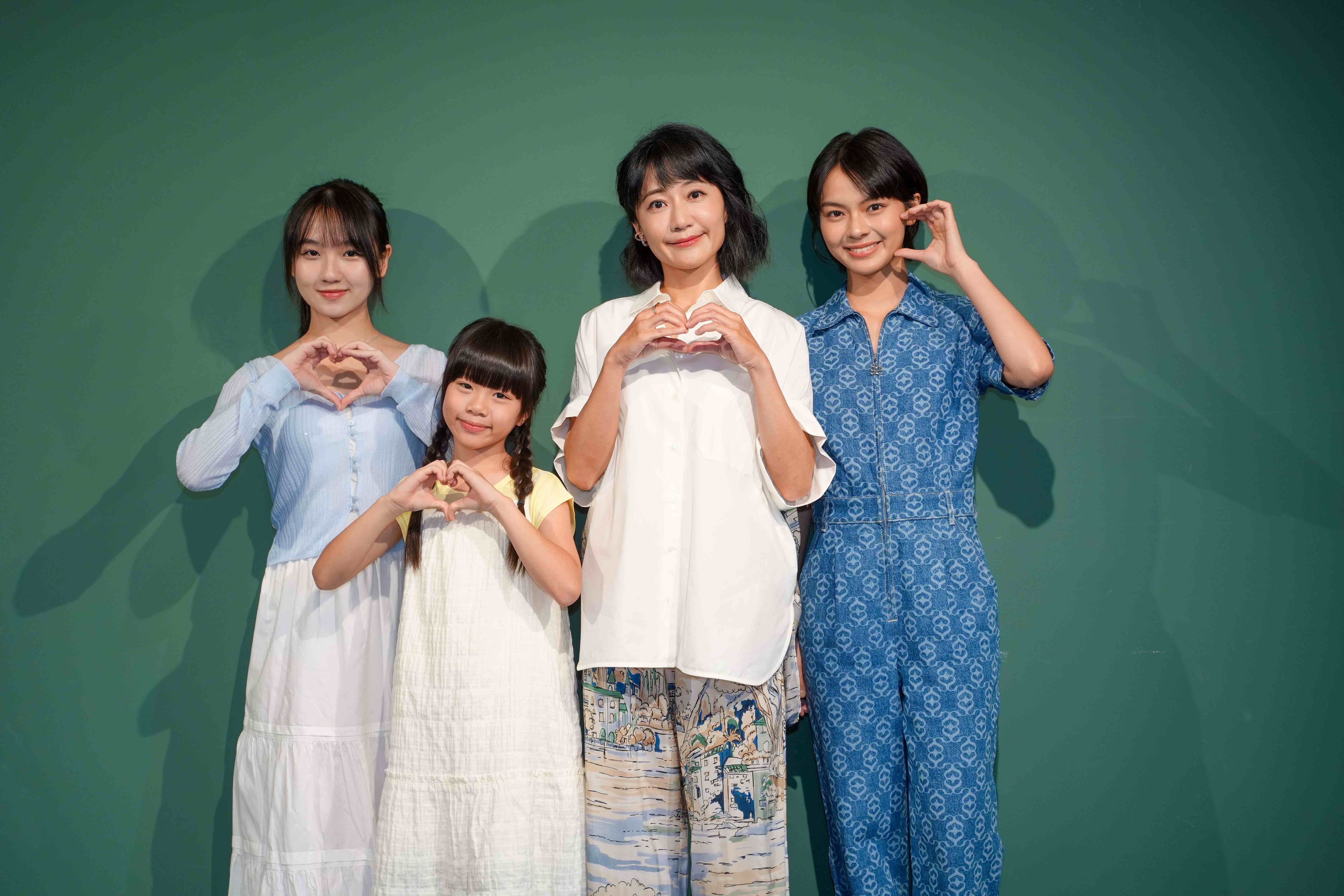 大愛劇《轉角那間心藥局》第三波媒體茶敘。左起：謝語恩、何宥霏、陳婉婷、柏妍樺 