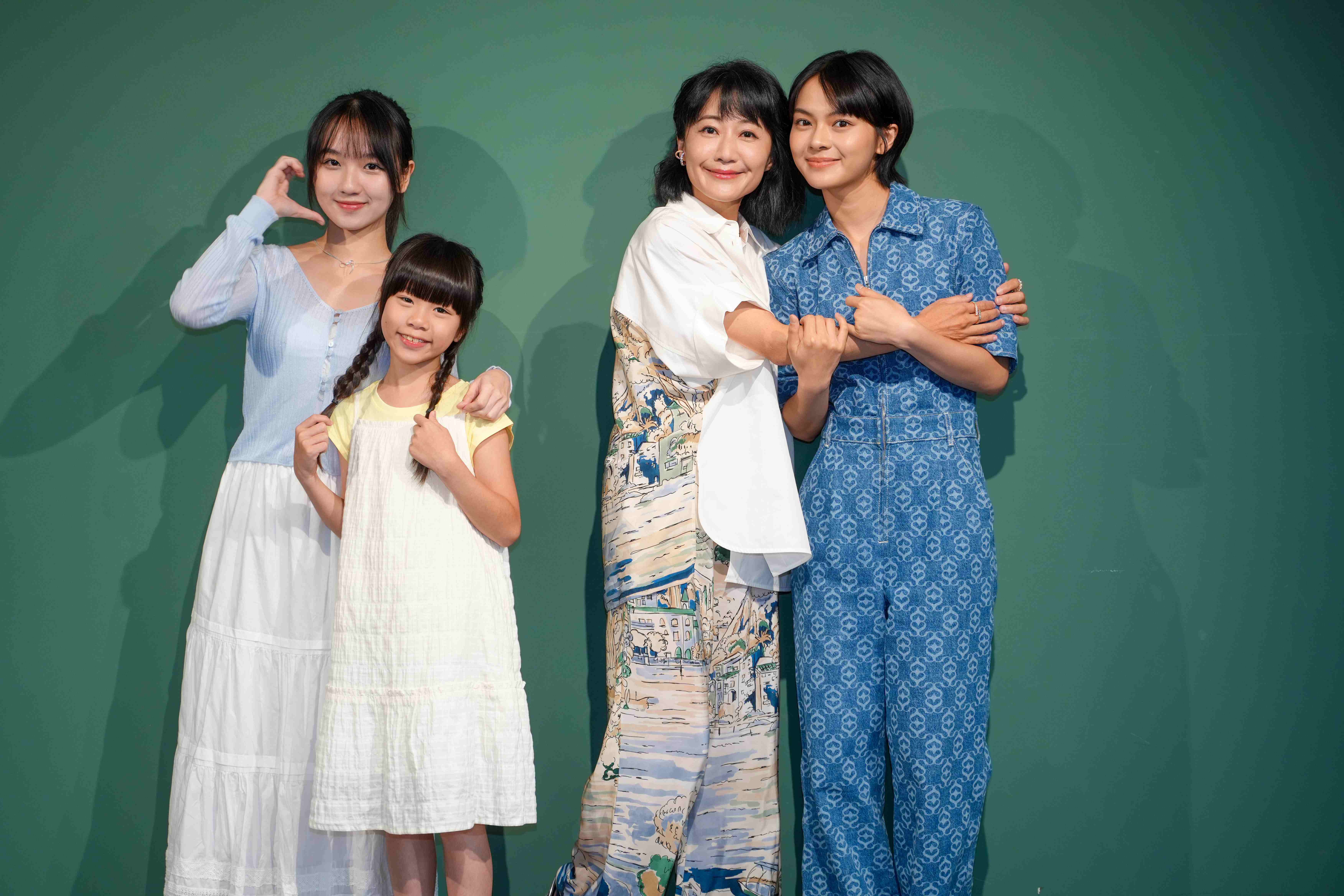 大愛劇《轉角那間心藥局》第三波媒體茶敘。左起：謝語恩、何宥霏、陳婉婷、柏妍樺