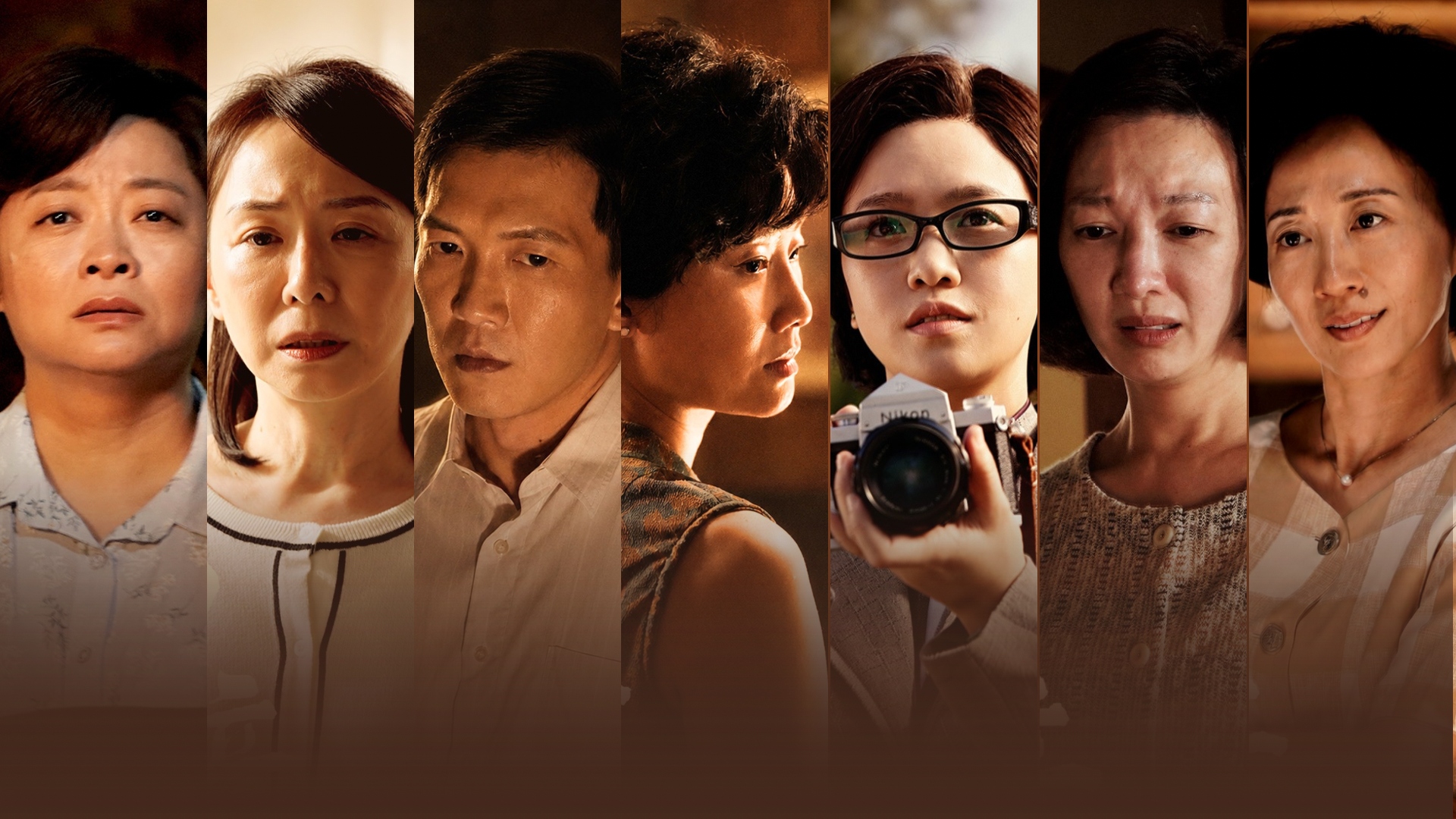 《 回音》主演，左起：吳怡臻、潘儀君、黃尚禾、朱芷瑩、嚴正嵐、李杏、潘奕如