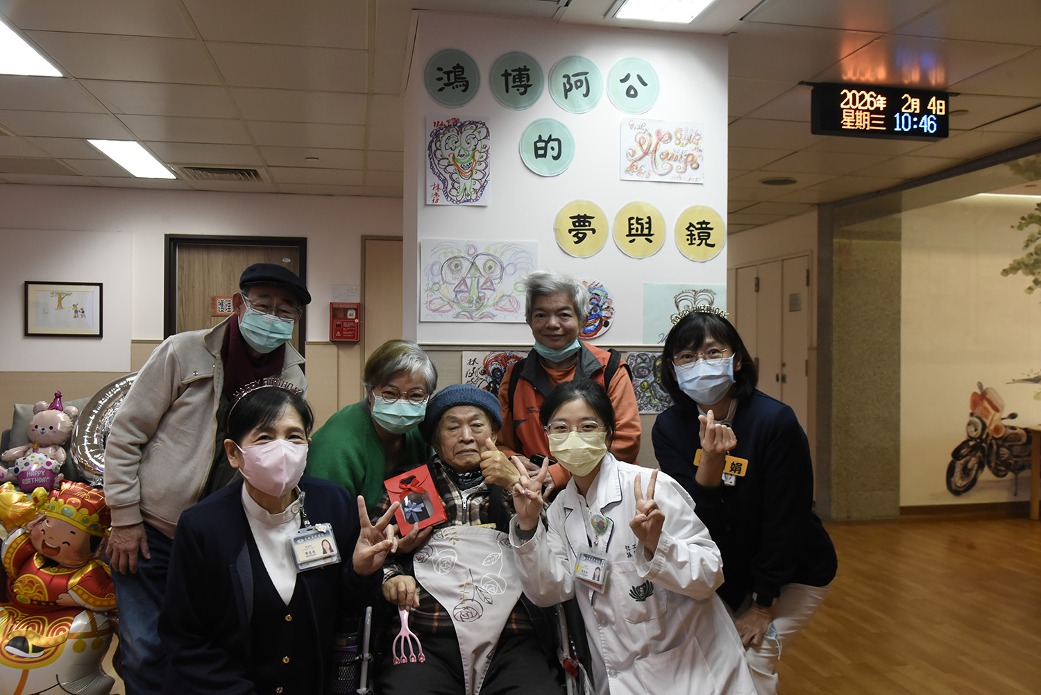 高齡91歲住民林阿公,在輕安居住了將近三年,對於機構生活環境讚不絕口,直說「比在家裡還好」。