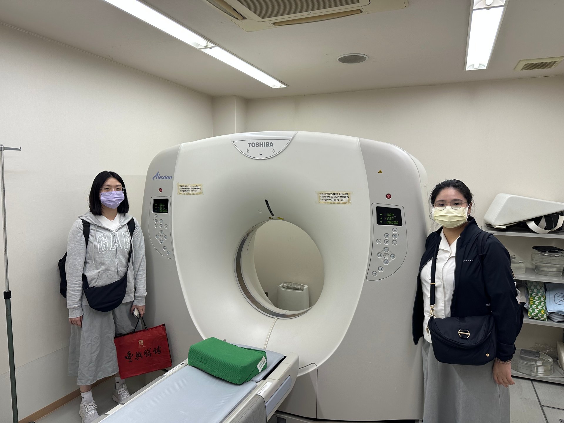 參觀柵原病院放射部門電腦斷層設備