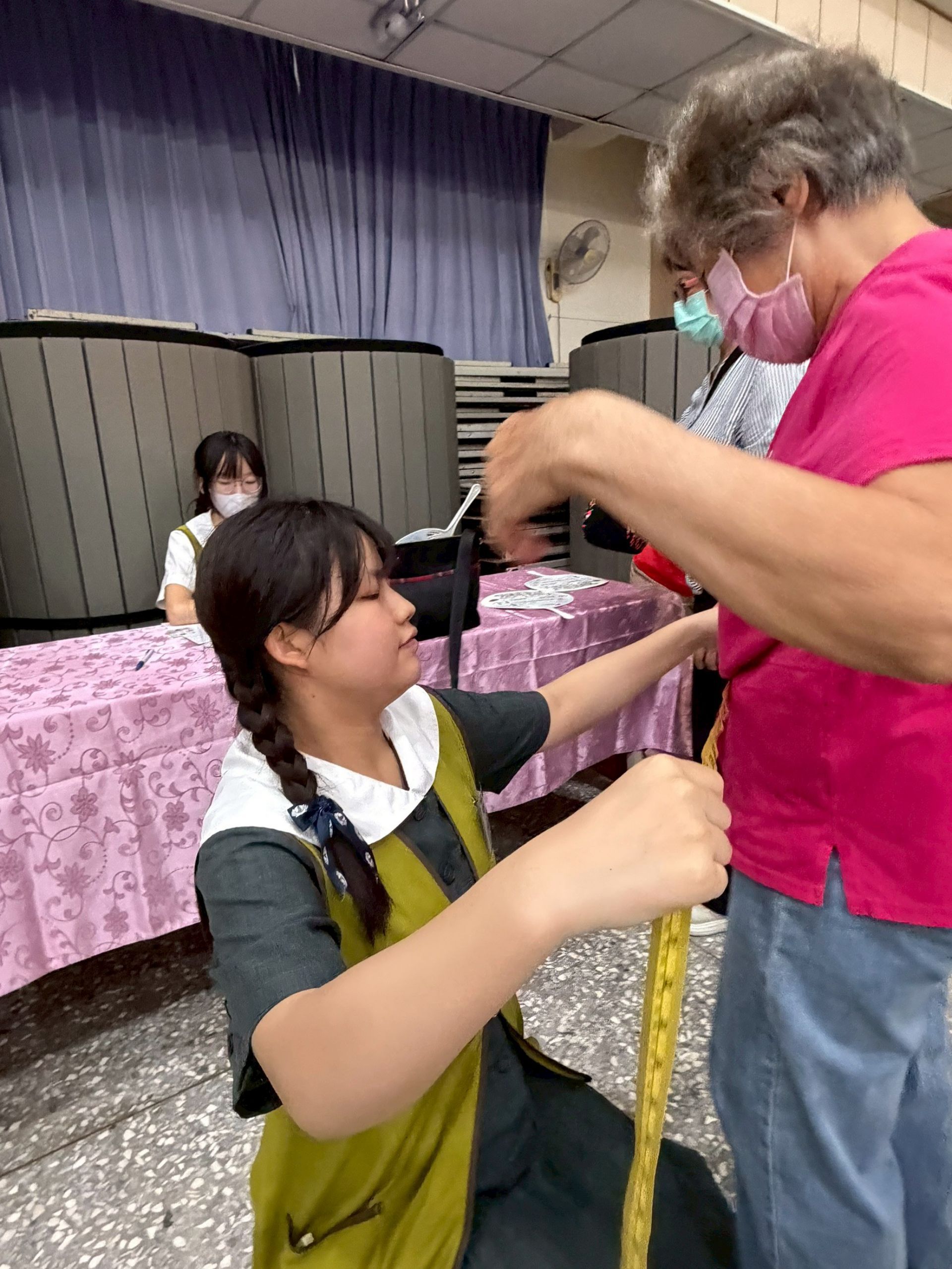 孩子們用青春與行動實踐服務精神,也體會預防醫學的重要,為健康社區盡一分心力。