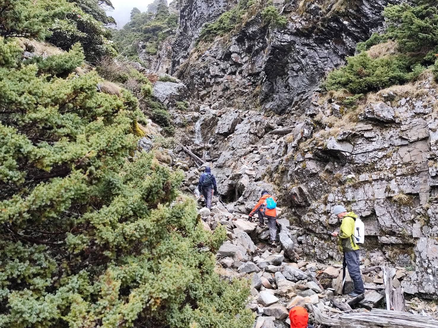 山域搜救經常處於險峻路徑