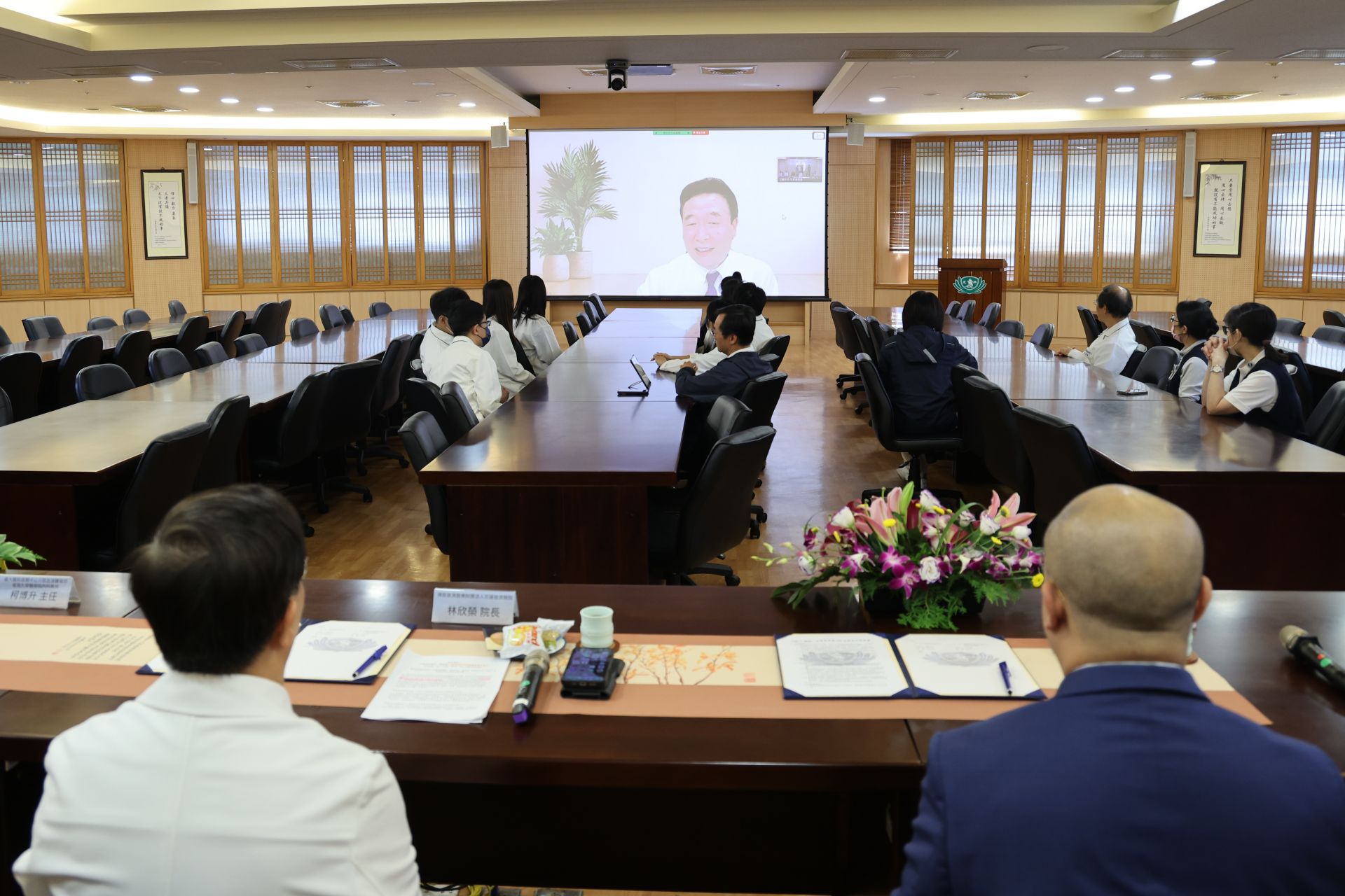 閻國臣博士透過視訊表示，簽署合作協議書也代表雙方將從共同願景進一步走向具體實踐。