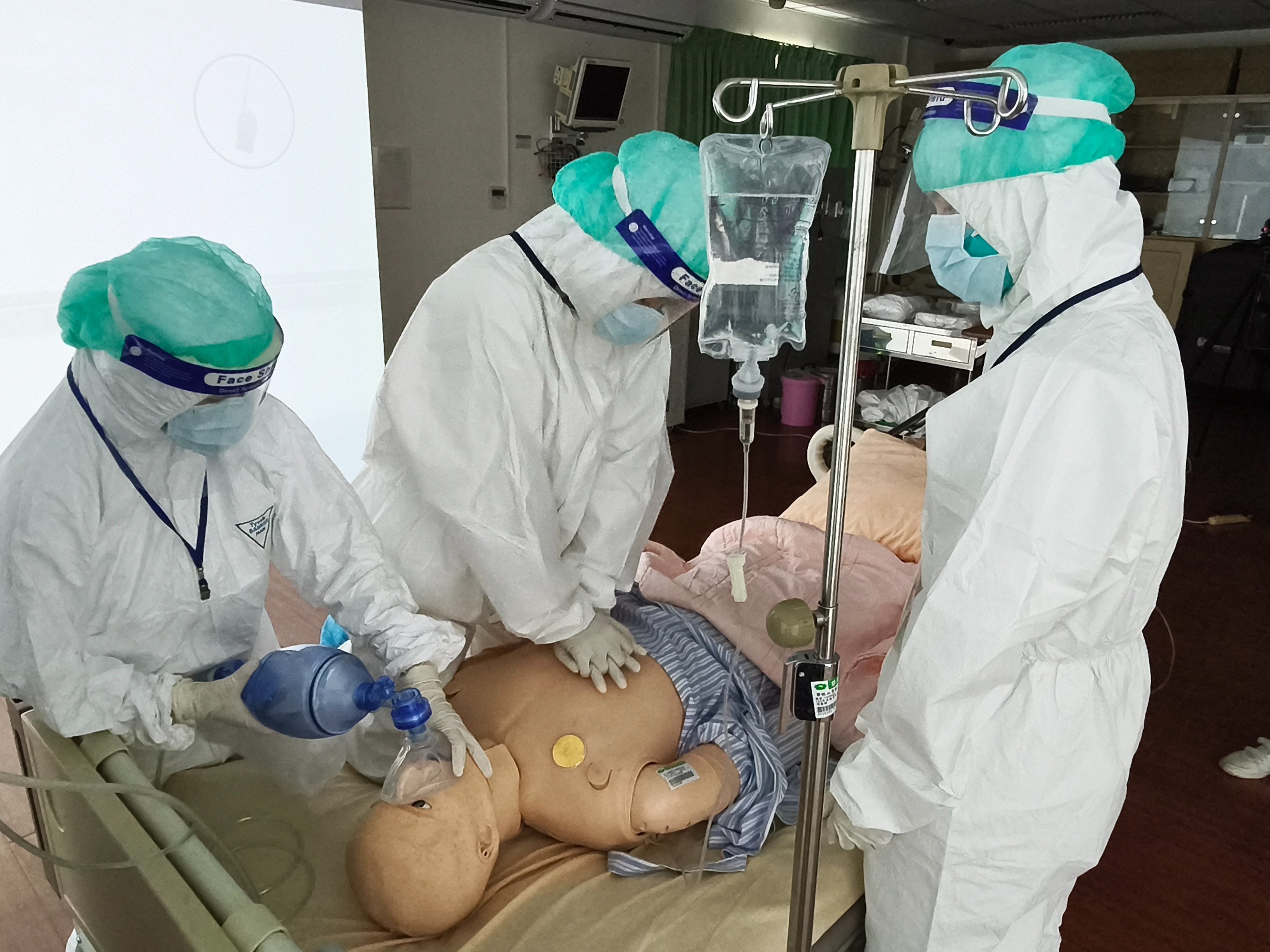 實際操作CPR，加上時間倒數計時，更有臨場感
