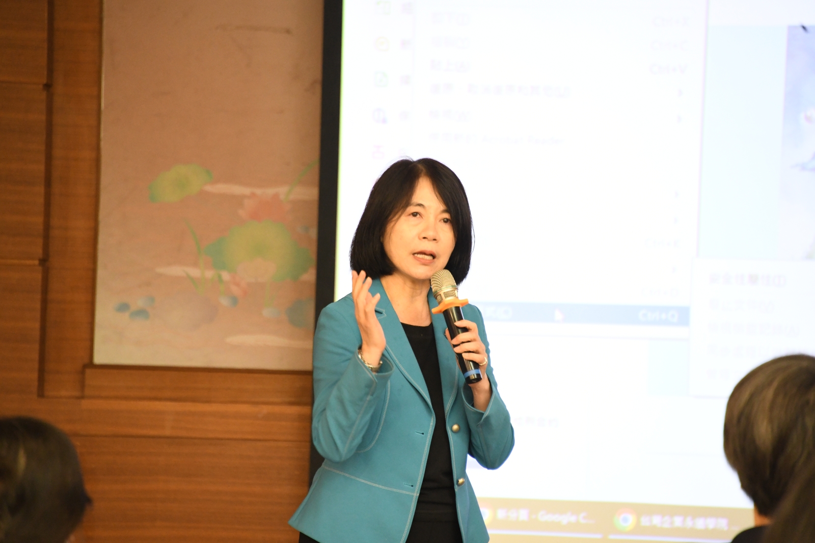 台灣永續能源研究基金會秘書長周麗芳分享「國際永續醫療與韌性醫療管理」