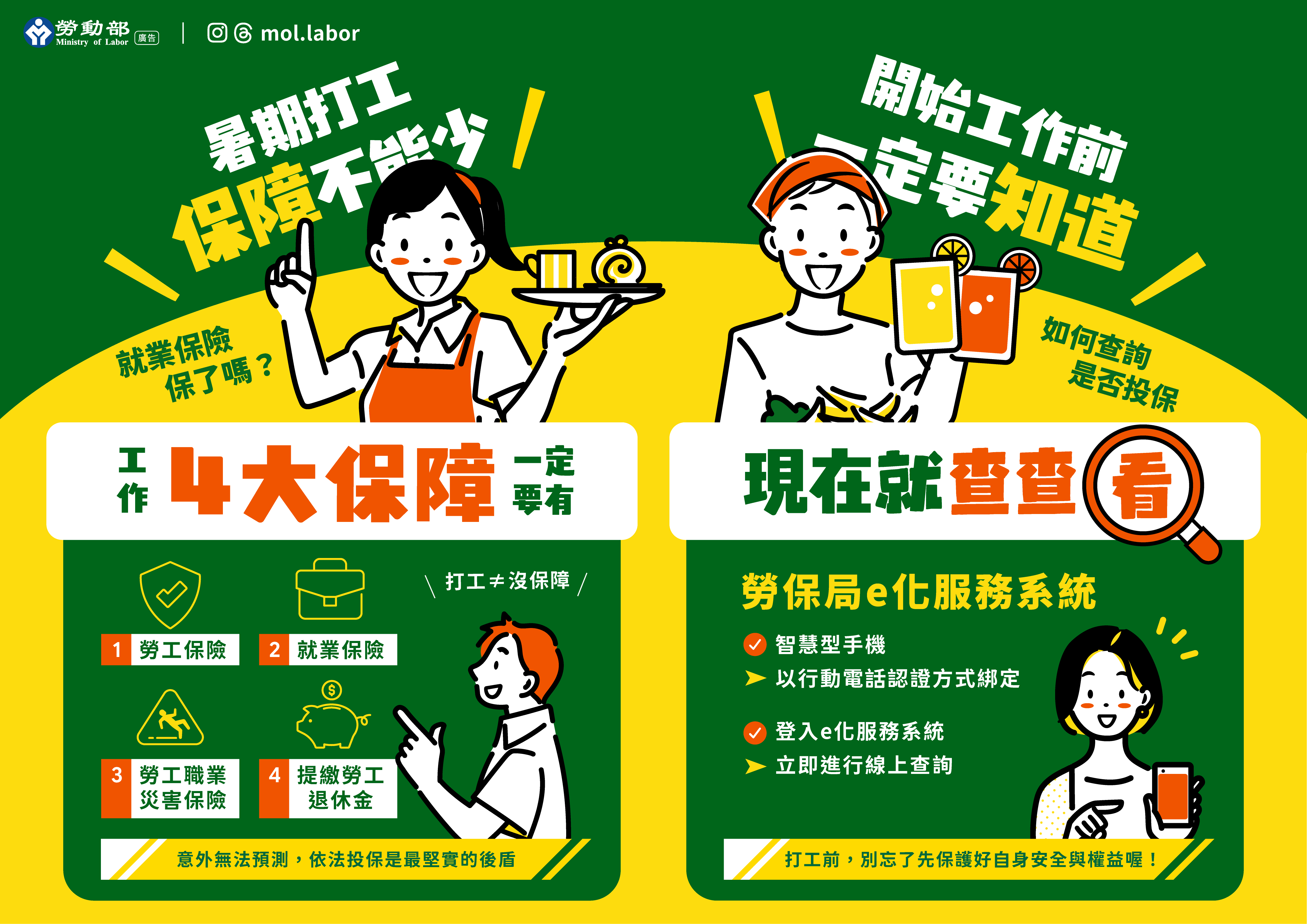 暑期打工 保障不能少!開始工作前 一定要知道!