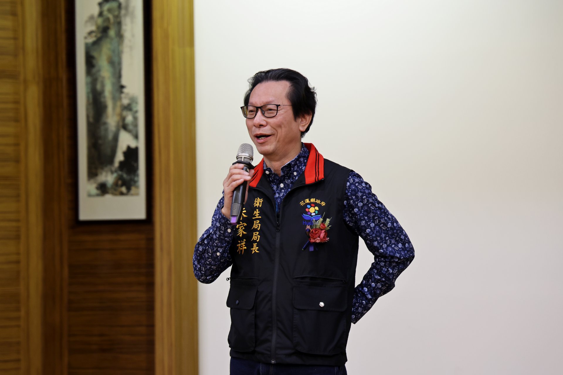 花蓮縣衛生局局長朱家祥說,在醫療體系中「沒有護理,就沒有醫療」,唯有讓社會看見護理價值,才能推動護理專業永續發展。