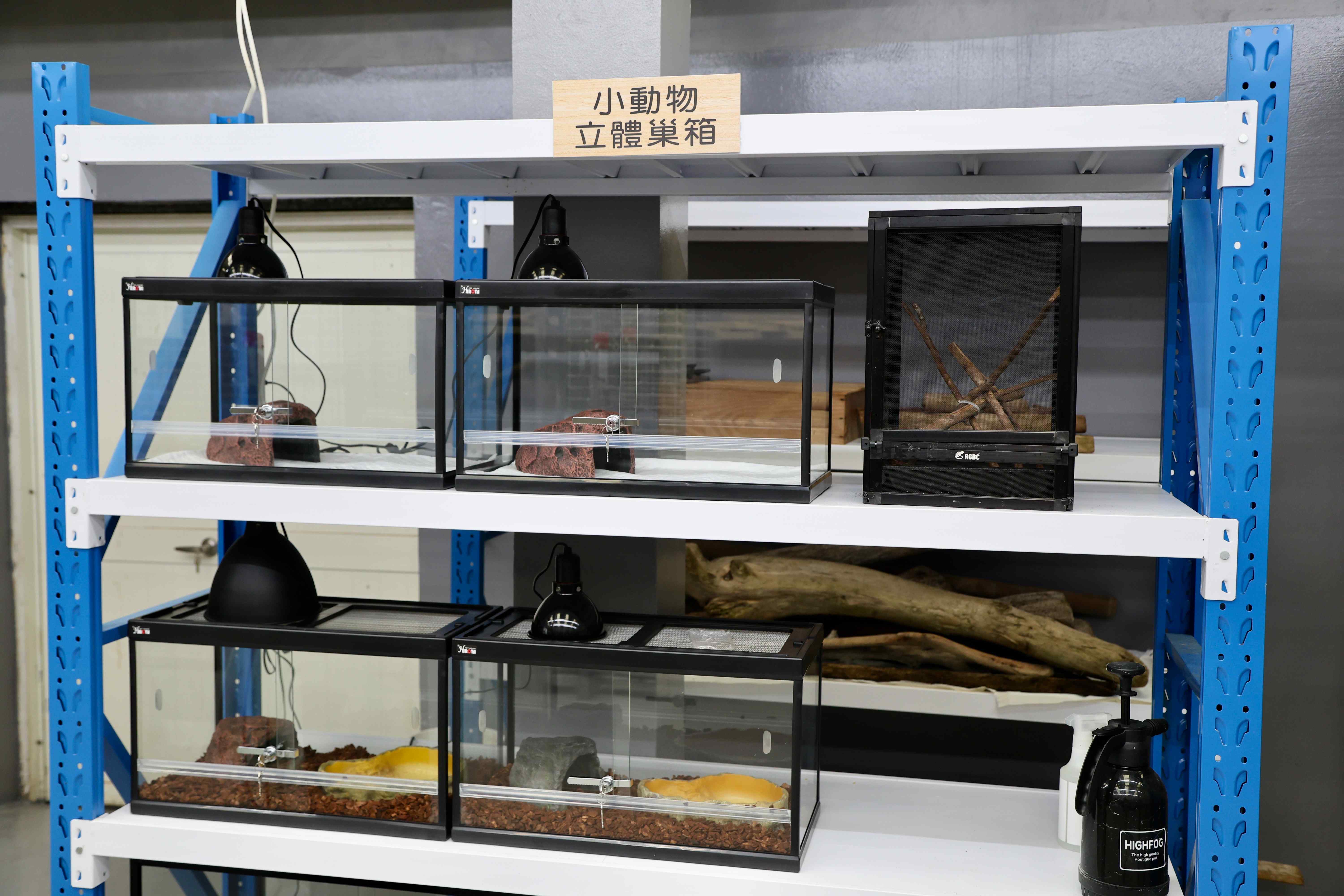 「新北市野生動物救傷收容中心」為野生動物設置立體巢箱。