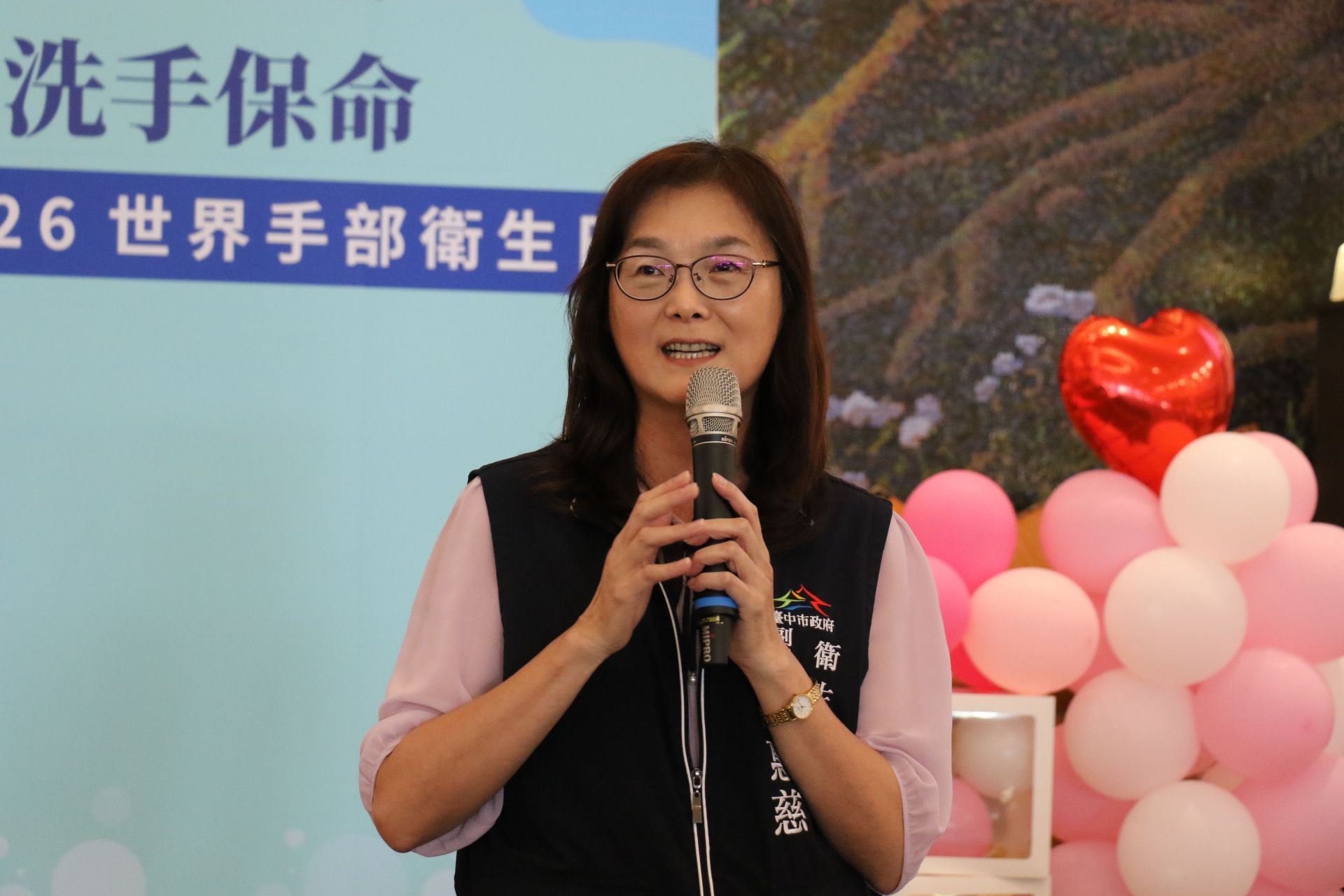 邱惠慈副局長表示手部衛生從生活做起,衛生局從不同管道、針對不同族群加強衛教。