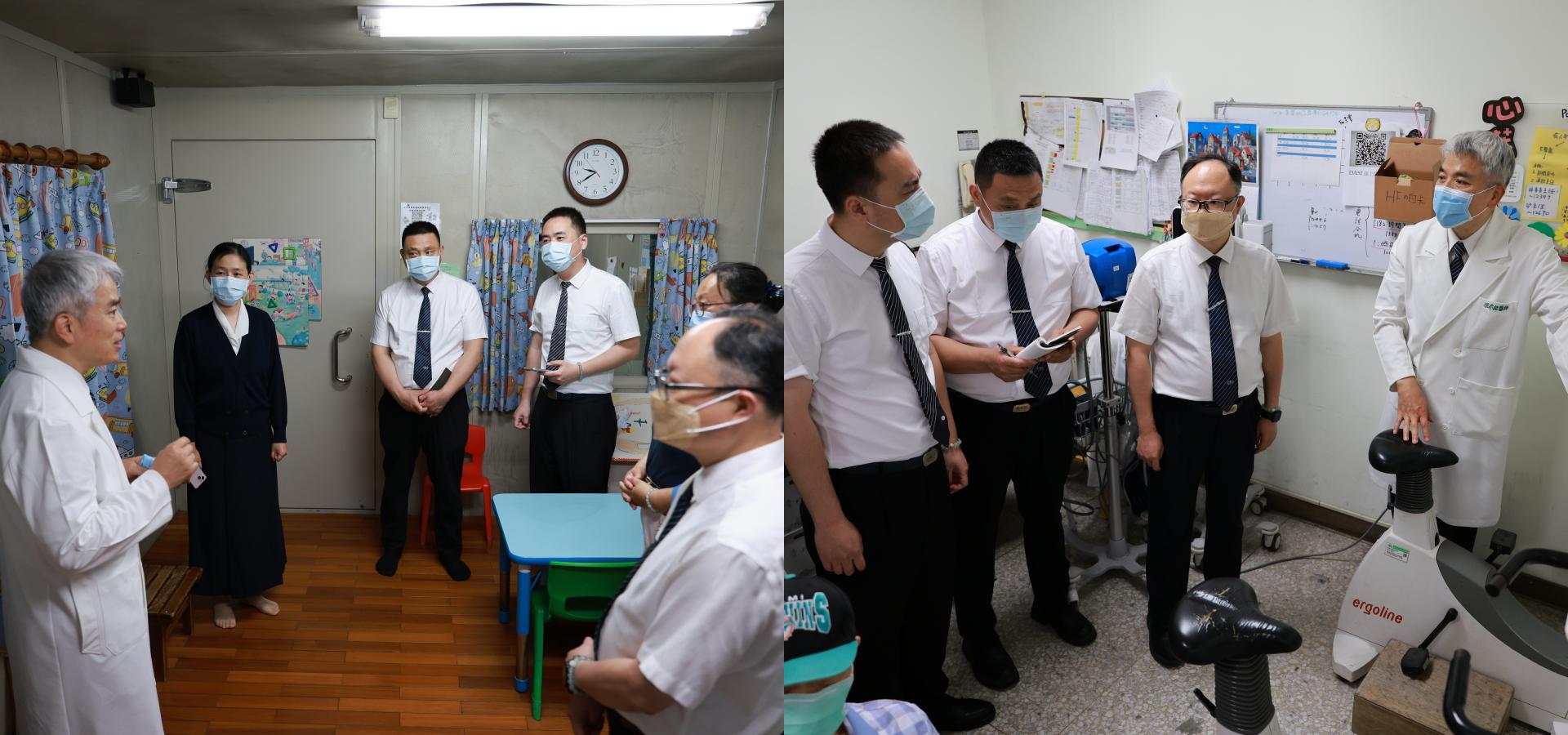 梁忠詔主任介紹台灣的復健，包括成人以及兒童的早期療育復健中心。