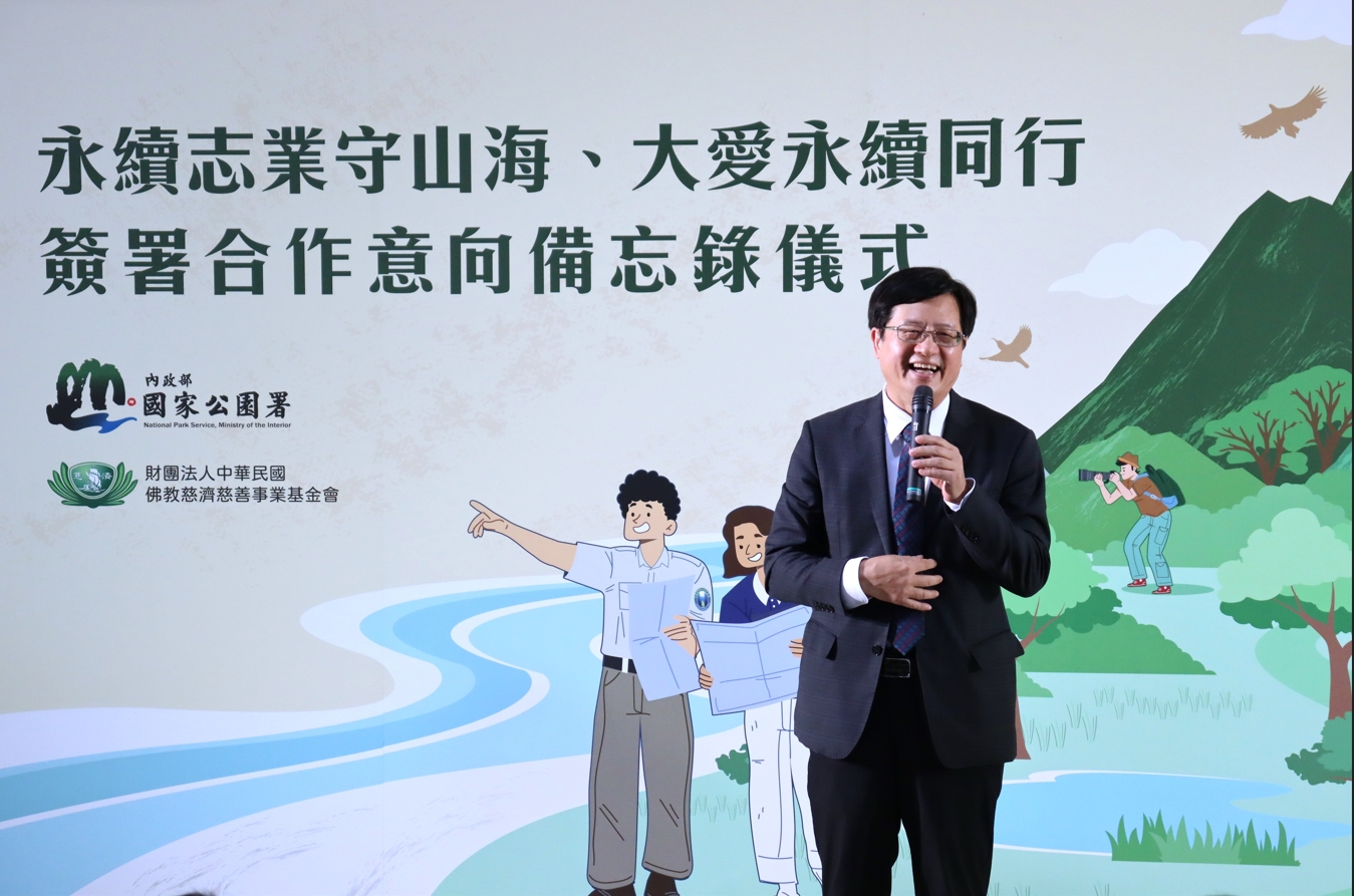王成機強調,慈濟長期深耕環境韌性、環保教育與人道關懷,在全球具備深厚的國際影響力與行動力,雙方在推動環境永續、淨零排放及全民教育的目標上,理念高度契合。