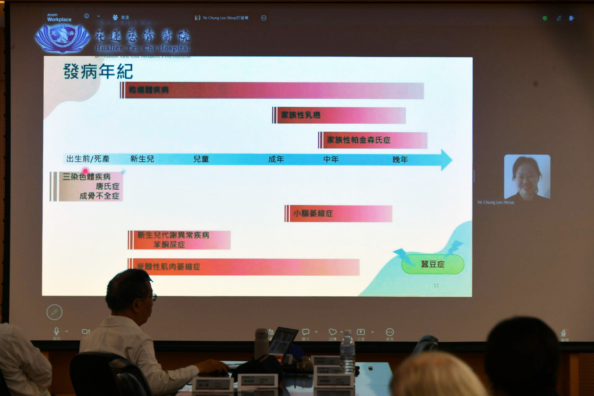 台大醫院基因醫學部李妮鍾教授線上分享基因解析如何應用於罕見疾病與遺傳疾病治療。