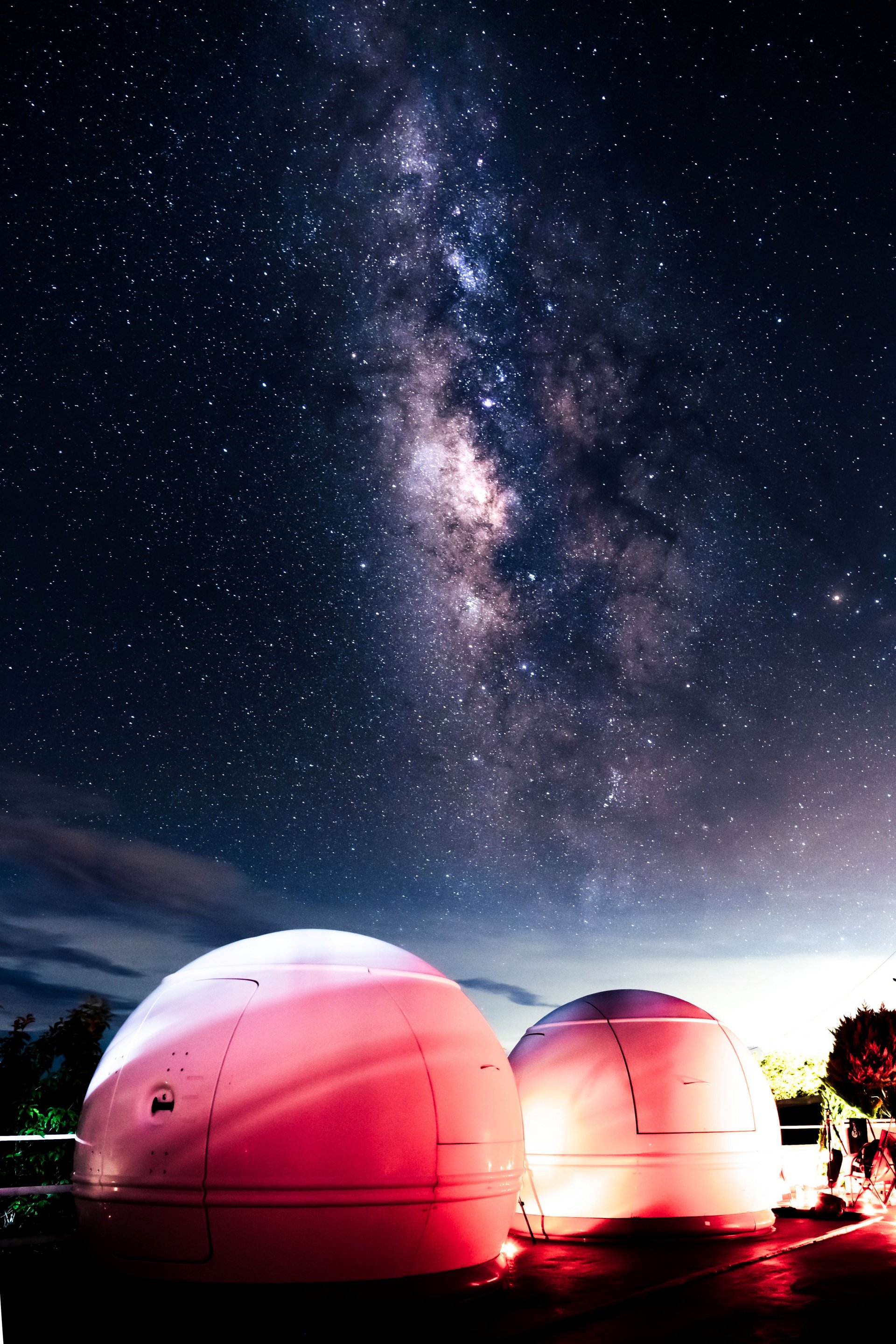 高一陳同學在清境觀星園山莊所拍攝的銀河。