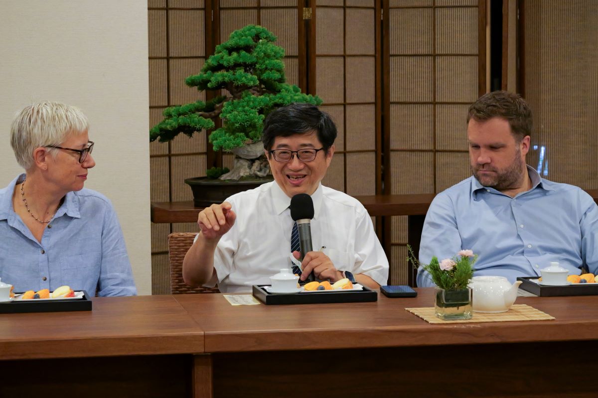 林名男副執行長希望此行讓國際來賓實際了解醫療場域如何進行回收與減碳。